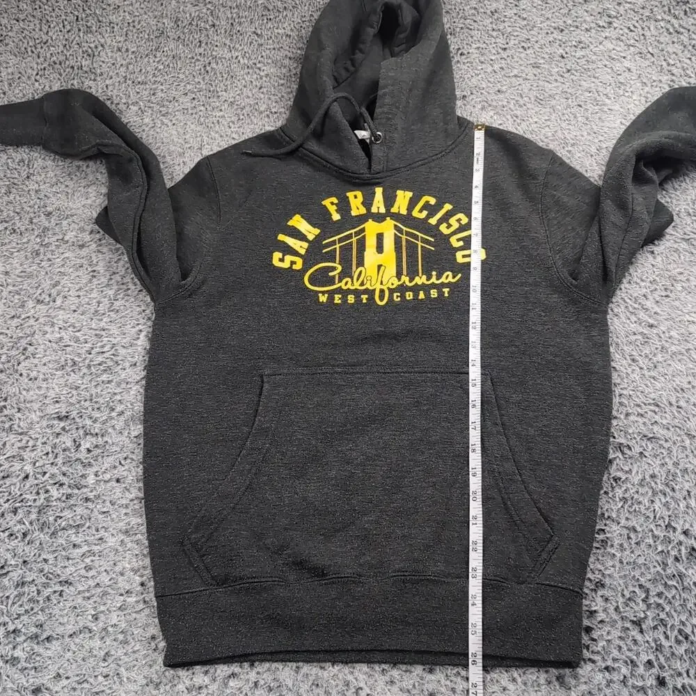 San Francisco California Hoodie Adult Small Gray Destination Pullover Sweatshirt - Picture 4 of 6